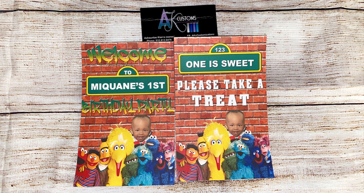 Custom Table Signs (Welcome sign, decor, treat table signs, etc)