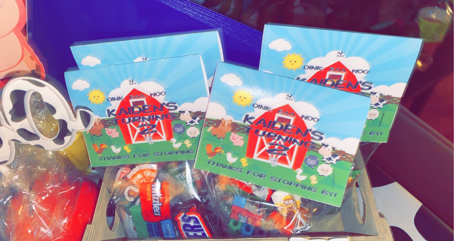 Candy Bag Toppers (DOZEN)