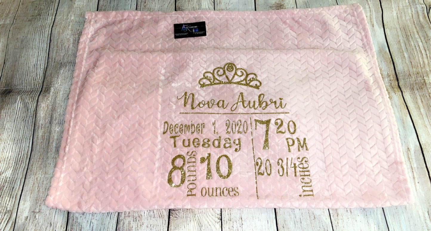 Custom infant Blankets