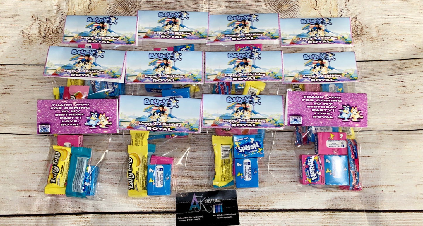 Candy Bag Toppers (DOZEN)