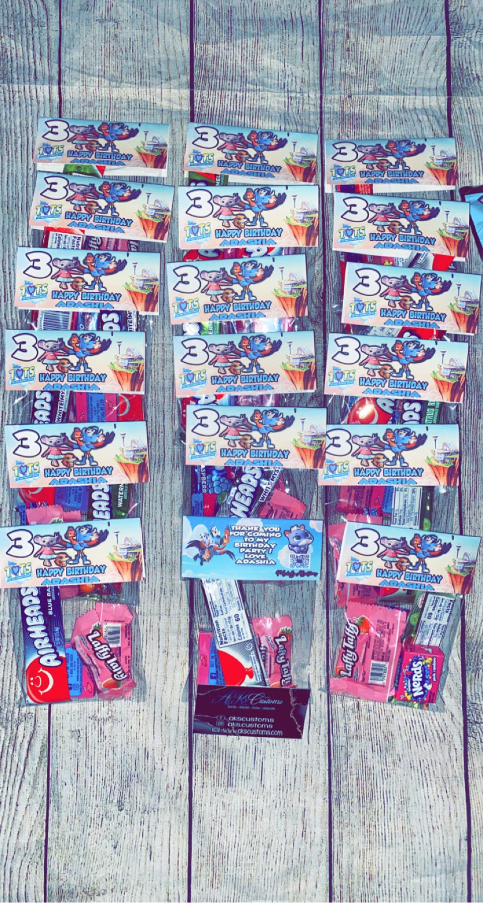 Candy Bag Toppers (DOZEN)