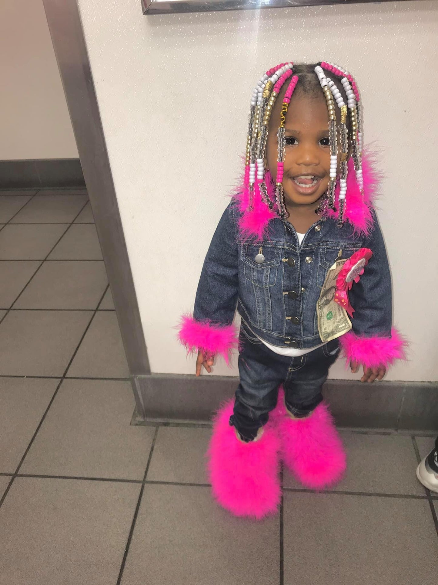 Custom infant and toddler fur sets