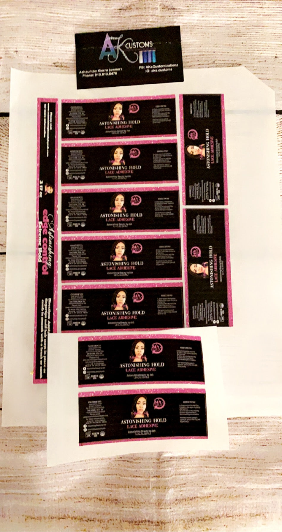 Sheet Labels (per sheet)