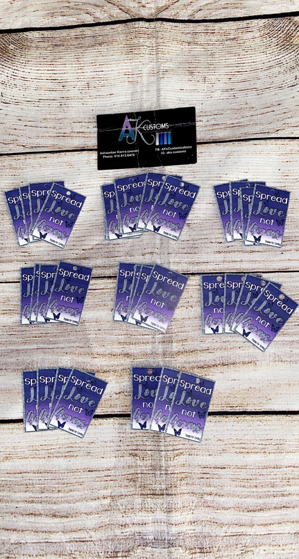 Tags (dozen) (gift tags, sanitizer tags, treat bag tags)