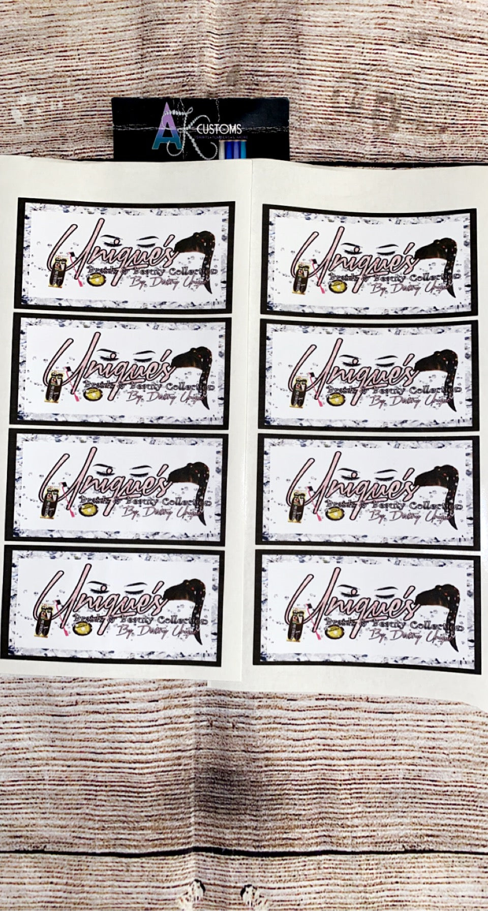 Sheet Labels (per sheet)