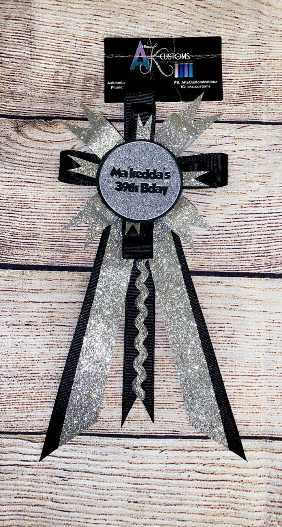 Custom Birthday/Baby Shower Pins