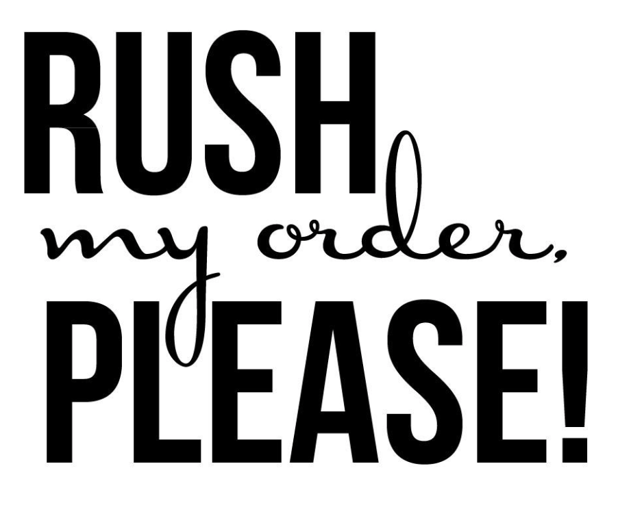 Rush My Order (favors)